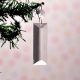 Glass Quartz Crystal Clear Christmas Ornament in Set of 20